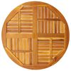 vidaXL Table Top Round Dining Table Round Rustic Solid Wood Table