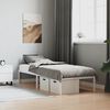 vidaXL Metal Bed Frame without Mattress White 29.5"x74.8"