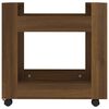 vidaXL Desk Trolley Brown Oak 23.6x17.7x23.6" Engineered Wood