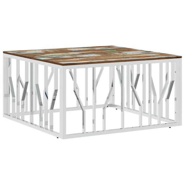 vidaXL Coffee Table Silver, Mixed color