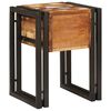 vidaXL End Table 11.81 x 11.81 x 15.75 in Solid Reclaim Wood