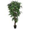 vidaXL Artificial Mango Tree 1050 Leaves 78.7" Green