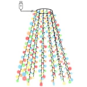 vidaXL Tree Light Colorful PVC 150 in Tree Height