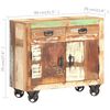 vidaXL Sideboard Multicolor Solid reclaimed wood Medium Sideboard