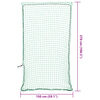 vidaXL Trailer Net with Elastic Rope Green 8.9x4.9' PP