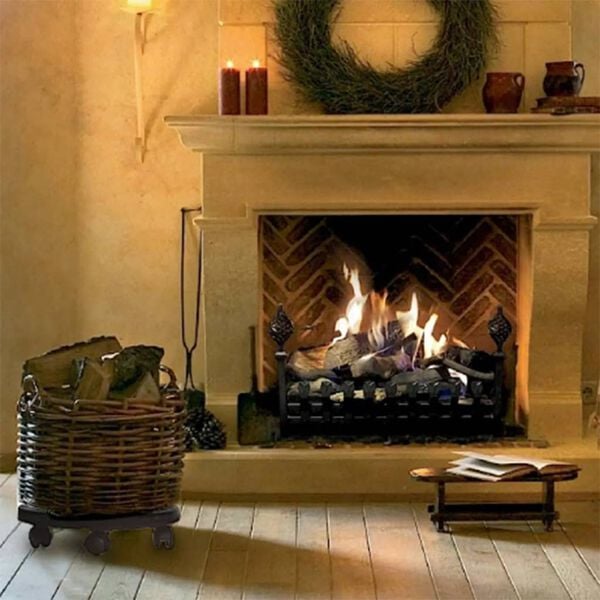 vidaXL Plant Trolley Set of 3 Black 100% Polypropylene Standard