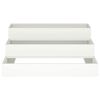 vidaXL Garden Planter White 35.43 x 35.43 x 13.78 in Cold-rolled Steel