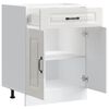 vidaXL Kitchen Base Cabinet High gloss white Engineered wood Standard