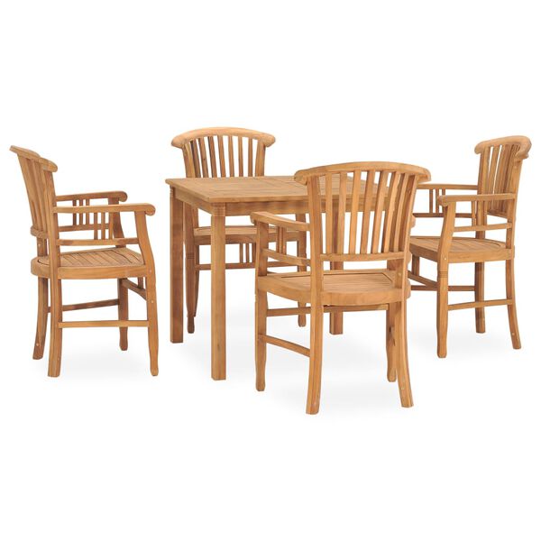 vidaXL Garden Dining Set Natural Teak