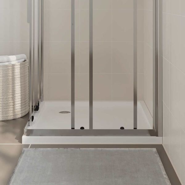 vidaXL Square ABS Shower Base Tray White 31.5"x31.5"