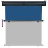 vidaXL Balcony Side Awning Blue Steel 65 x 98.4 in
