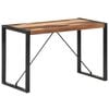 vidaXL Dining Table Brown Solid Acacia wood Industrial Dining Table