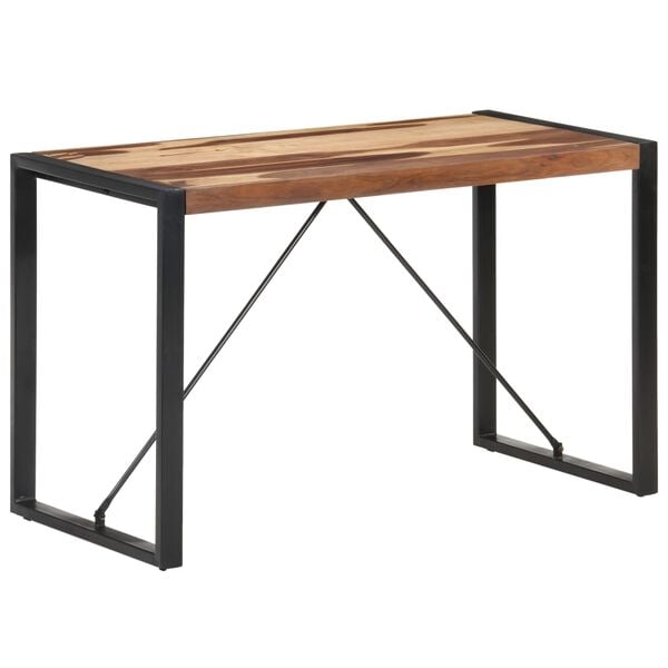 vidaXL Dining Table Brown Solid Acacia wood Industrial Dining Table