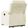 vidaXL Stand up Massage Recliner Chair Cream Faux Leather