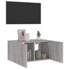 vidaXL TV Wall Cabinet Gray Sonoma Engineered Wood Standard