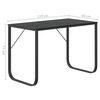 vidaXL Computer Desk Black Engineered wood 43.3 x 23.6 x 28.7 in Durable