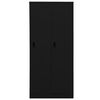 vidaXL Wardrobe Black Steel 31.5x19.7x70.9 in Wardrobe Rectangular