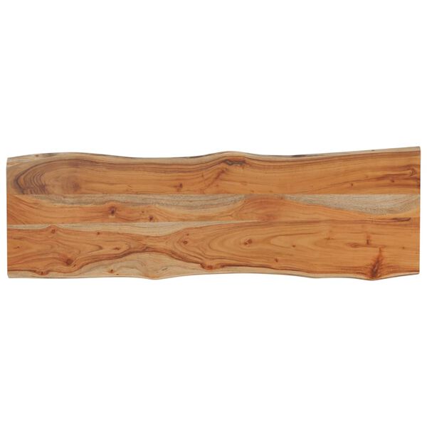 vidaXL Table Top Natural Solid acacia wood 47.2 x 15.7 in Durable