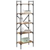 vidaXL Bookcase Old Wood 22.05 x 12.60 x 68.50 in Engineered Wood