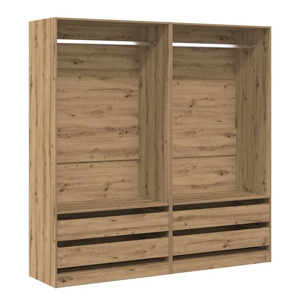 vidaXL Wardrobe Artisan Oak Engineered Wood 39.4 x 19.7 x 78.7 in