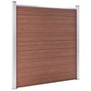 vidaXL Garden Fence WPC 70.9"x73.2" Brown