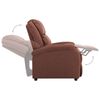 vidaXL Electric Recliner Chair Brown Fabric, Wood, Metal 75