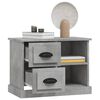 vidaXL Bedside Cabinet Concrete Grey Engineered Wood Medium