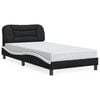 vidaXL Bed Frame Black and White
