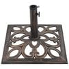 vidaXL Umbrella Base Bronze Cast iron Medium Umbrella Base Square