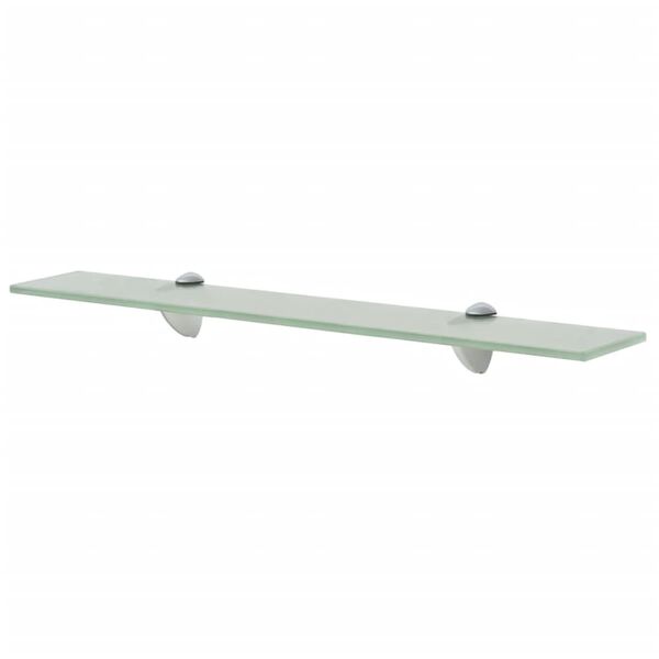 vidaXL Floating Shelf Frosted Tempered safety glass 23.6x7.9 in