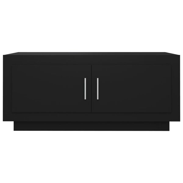 vidaXL Coffee Table Black Engineered wood Medium Coffee Table
