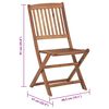 vidaXL Garden Chair Set of 8 Brown