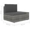 vidaXL Garden Lounge Set Grey and Anthracite