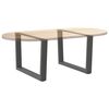 vidaXL Dining Table Leg Anthracite Powder-Coated Steel Adjustable Feet