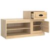 vidaXL Shoe Cabinet Sonoma Oak Engineered wood 39.4 in x 16.5 in x 23.6 in