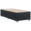 vidaXL Bed Frame Black Faux leather, engineered wood Twin Modern