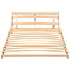 vidaXL Slatted Bed Base Beechwood Color Solid beechwood Single