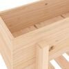 vidaXL Patio Raised Bed  101x30 x 27.2 " Solid Wood Pine