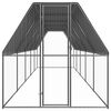 vidaXL Chicken Cage Silver & Silver Grey Galvanized Steel Extra Large