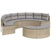 vidaXL Patio Sofa Set Beige, Light Gray