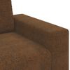 vidaXL Sofa with Cushion Brown Faux leather and Wood