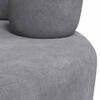 vidaXL Velvet Chair Grey Wooden frame, Polyester velvet