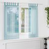 vidaXL Voile Curtains with Loops 2 pcs Turquoise 55.1x68.9"