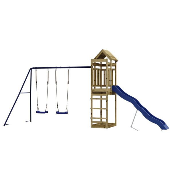 vidaXL Outdoor Playset Pinewood Vacuum pressure-treated pinewood Large