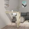 vidaXL Wall Bar Table Sonoma Oak Engineered wood