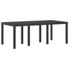 vidaXL Garden Dining Table Anthracite 78.74 x 39.37 x 28.74 in