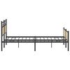 vidaXL Bed Frame Sonoma oak Steel, engineered wood Full Bed Frame