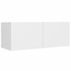 vidaXL TV Cabinet Set Set of 8 White Engineered Wood Standard
