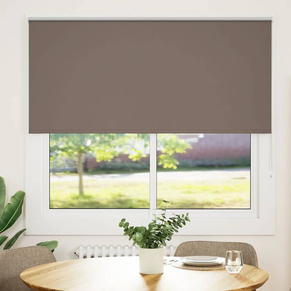 vidaXL Roller Blind Coffee 100% Polyester 57.1x51.2 in