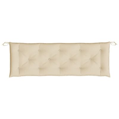 vidaXL Garden Bench Cushion Beige 59.1"x19.7"x2.8" Oxford Fabric